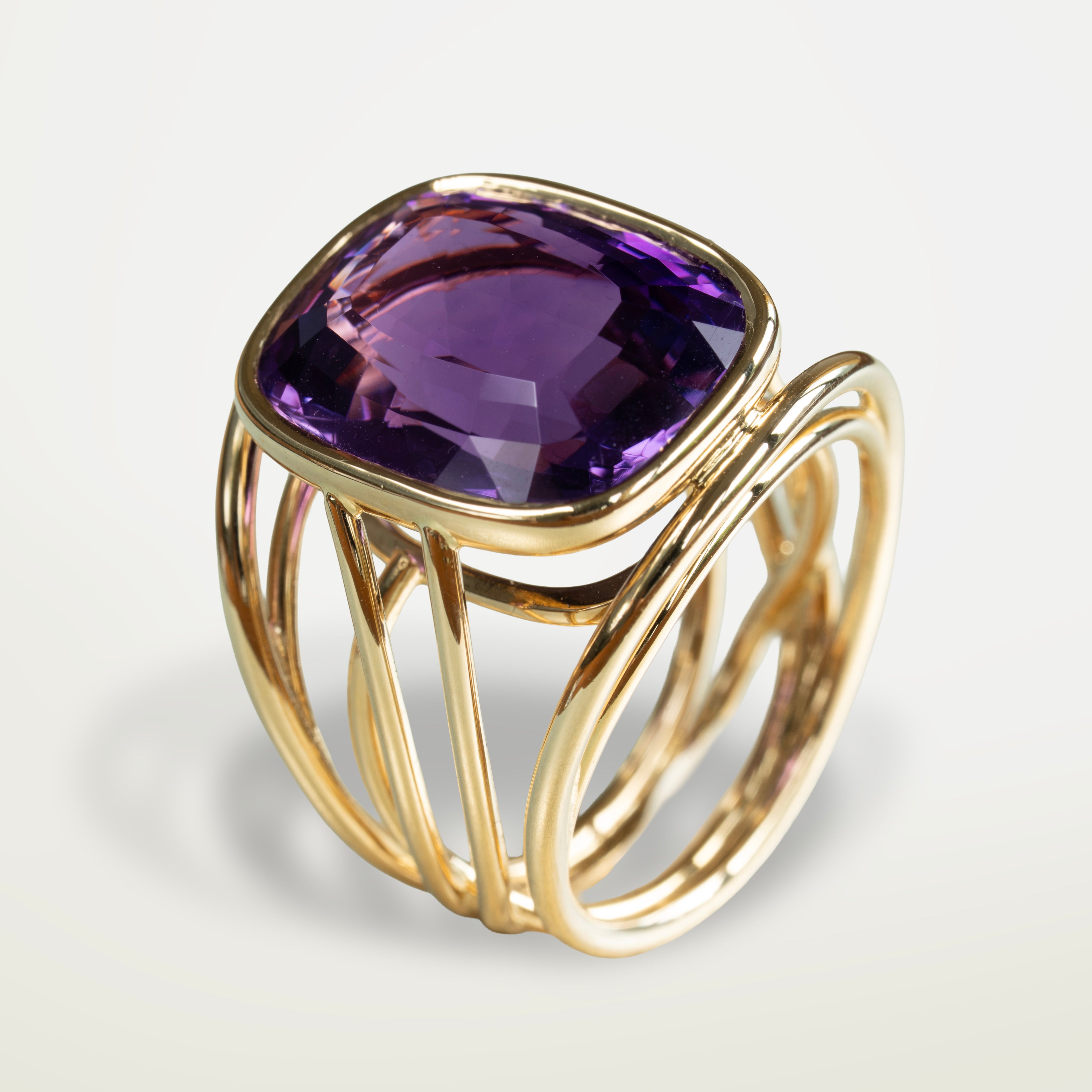 Volute Ring Amethyst