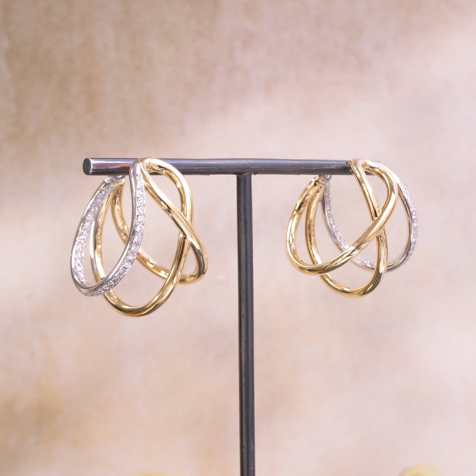 Coralie van Caloen Luxury Fine Jewellery Brussels Antwerp - Sweet Triple Hoops Earrings