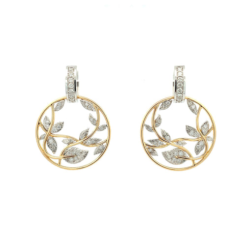 Coralie van Caloen Luxury Fine Jewellery Brussels - Botanical Earrings, Diamonds