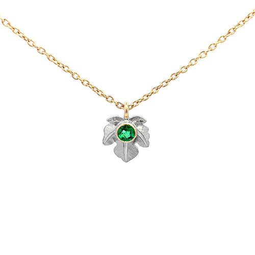 Coralie van Caloen Luxury Fine Jewellery Brussels - Botanical Pendant, Emerald