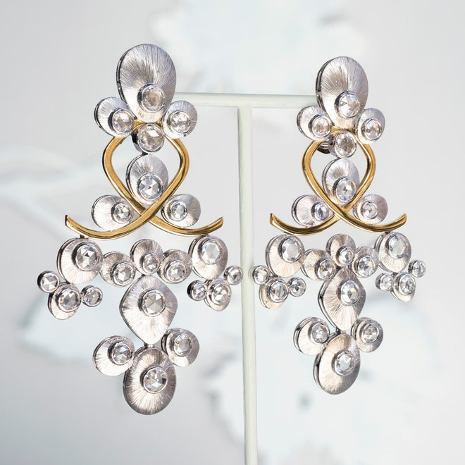 Coralie van Caloen Luxury Fine Jewellery Brussels - Chandelier Earrings, Diamonds