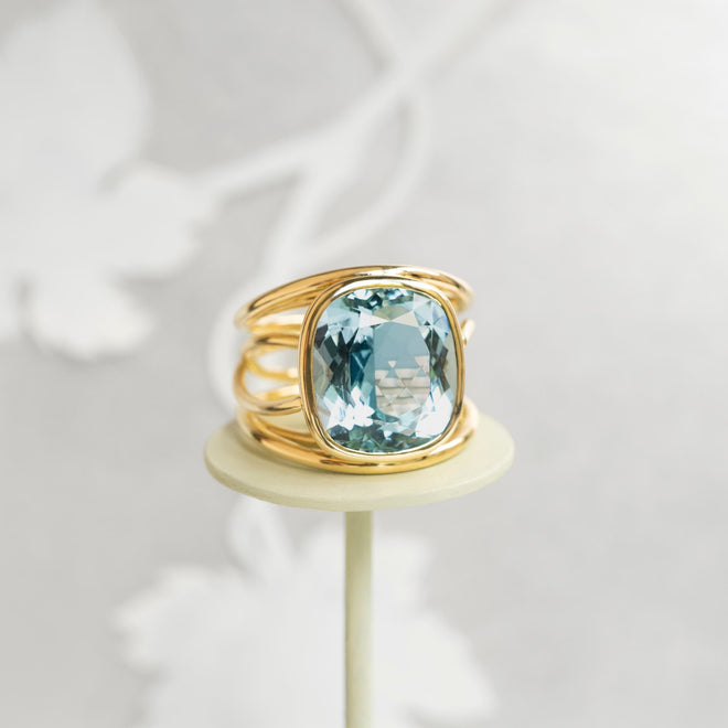 Coralie van Caloen Luxury Fine Jewellery Brussels - cordes, aquamarine