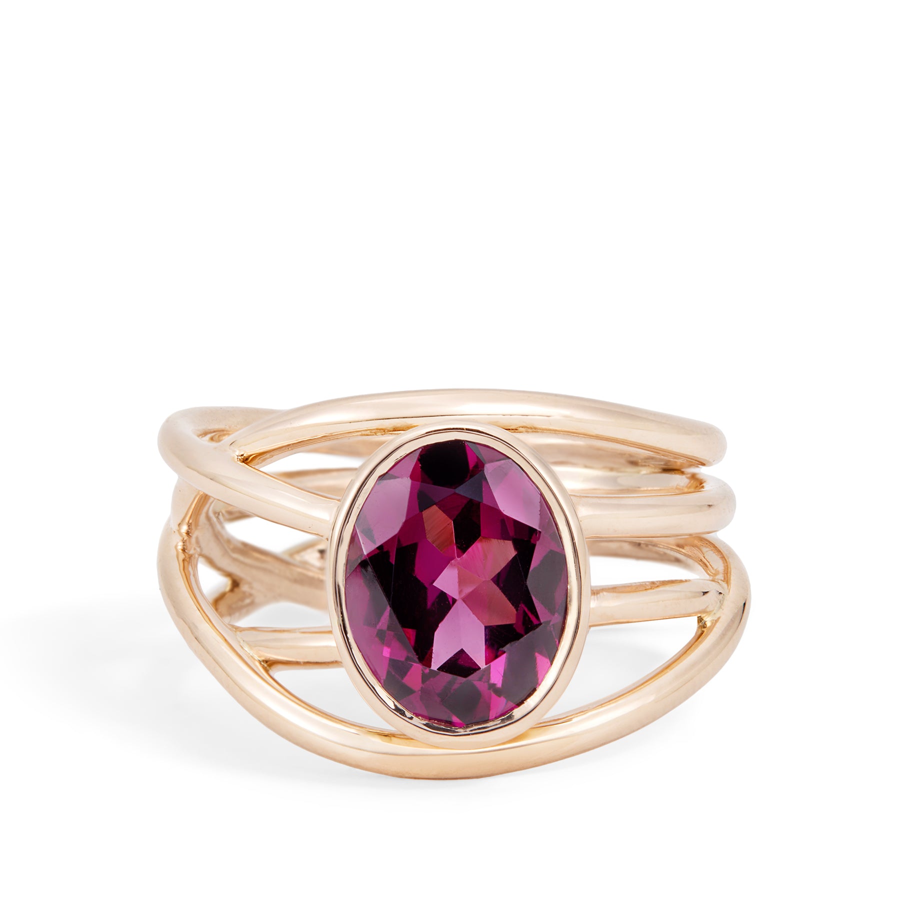 Coralie van Caloen Luxury Fine Jewellery Brussels - Cordes Ring, Garnet