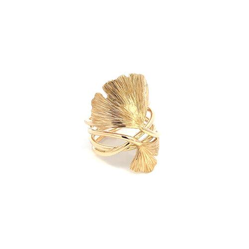 Coralie van Caloen Luxury Fine Jewellery Brussels - Ginkgo Ring, 18K yellow gold