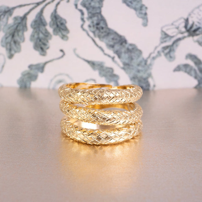 Coralie van Caloen Fine Jewellery Brussels - Snake Ring, Yellow Gold