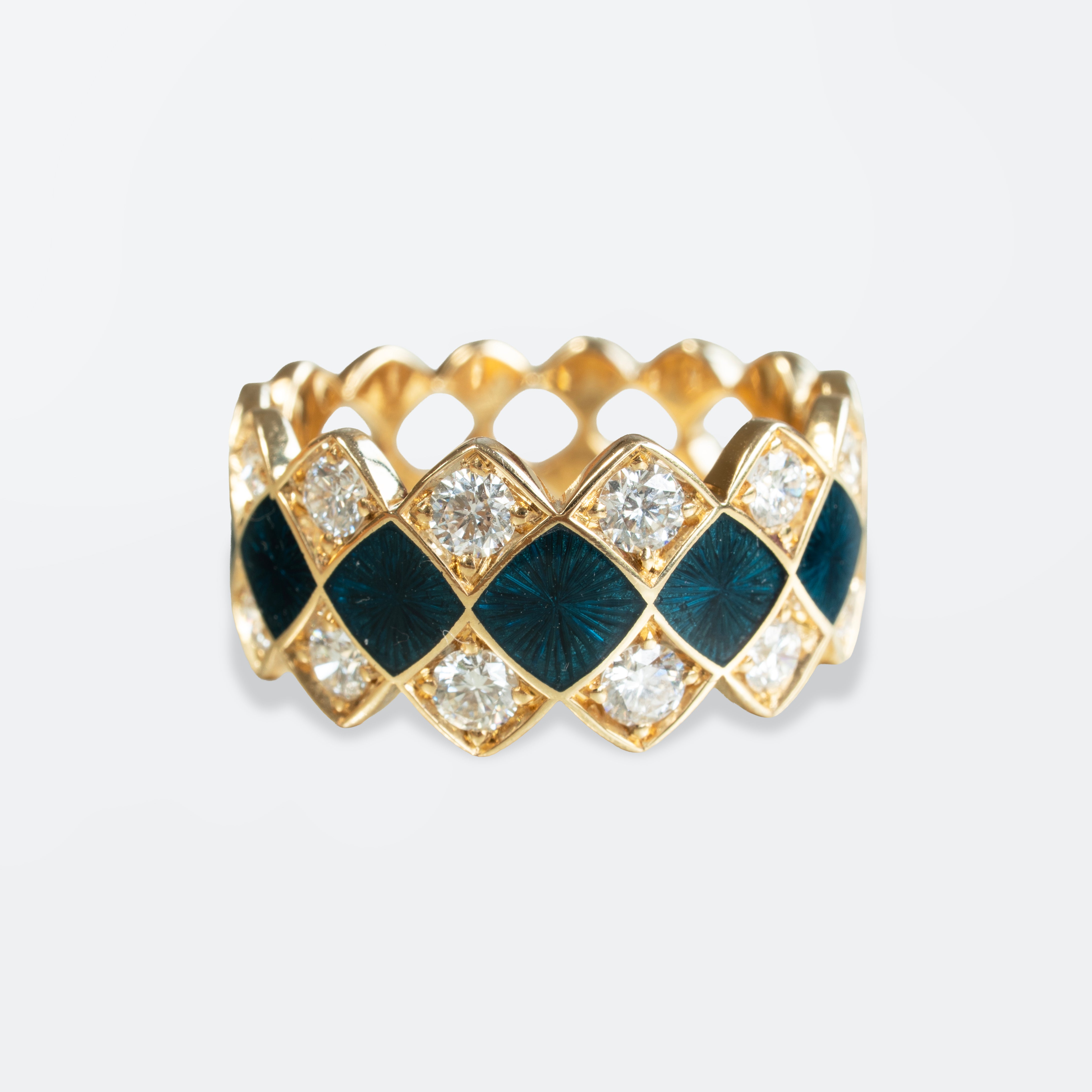 Mosaïc Ring Blue