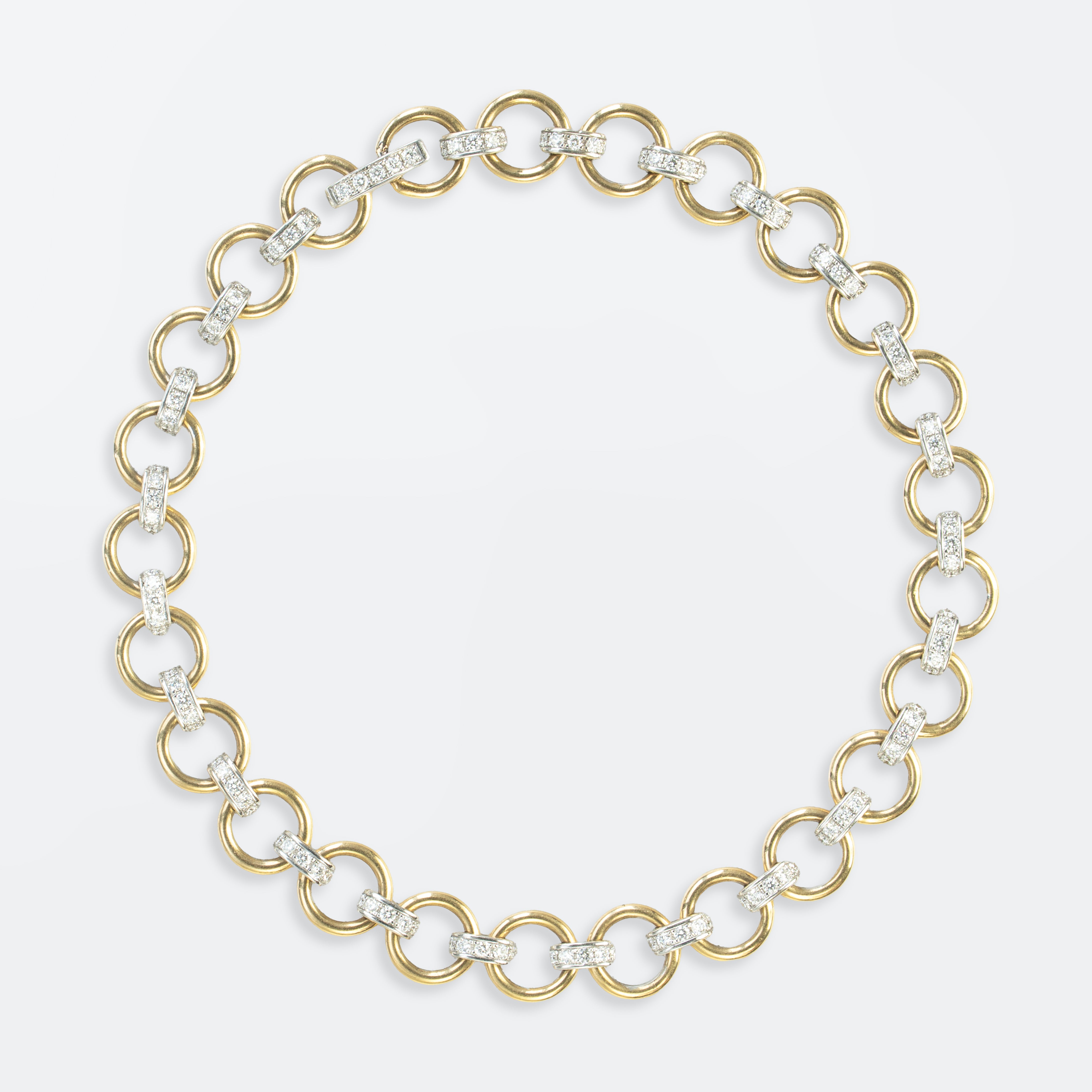 Link Chain Bracelet, Diamonds