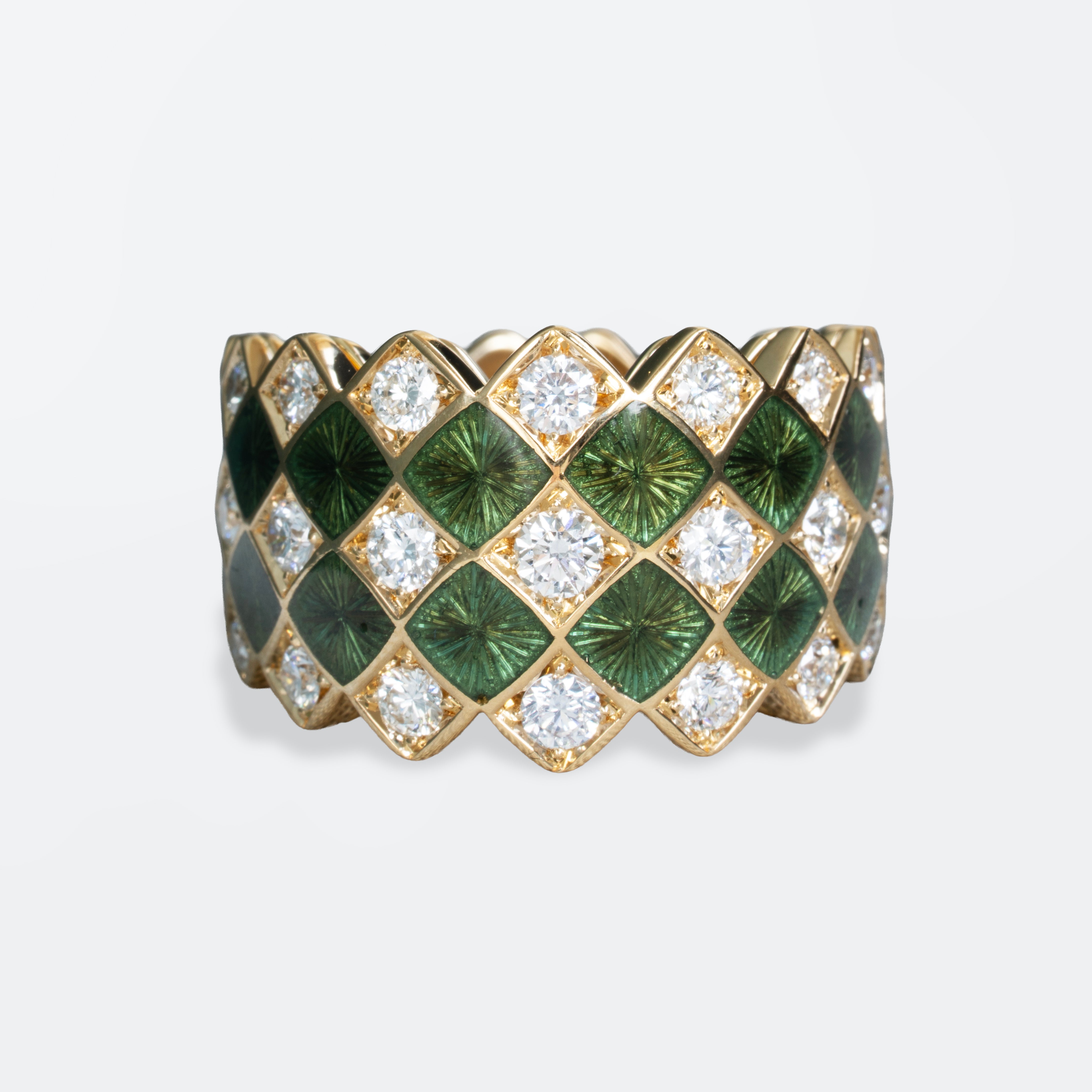 Mosaïc Ring Forest green
