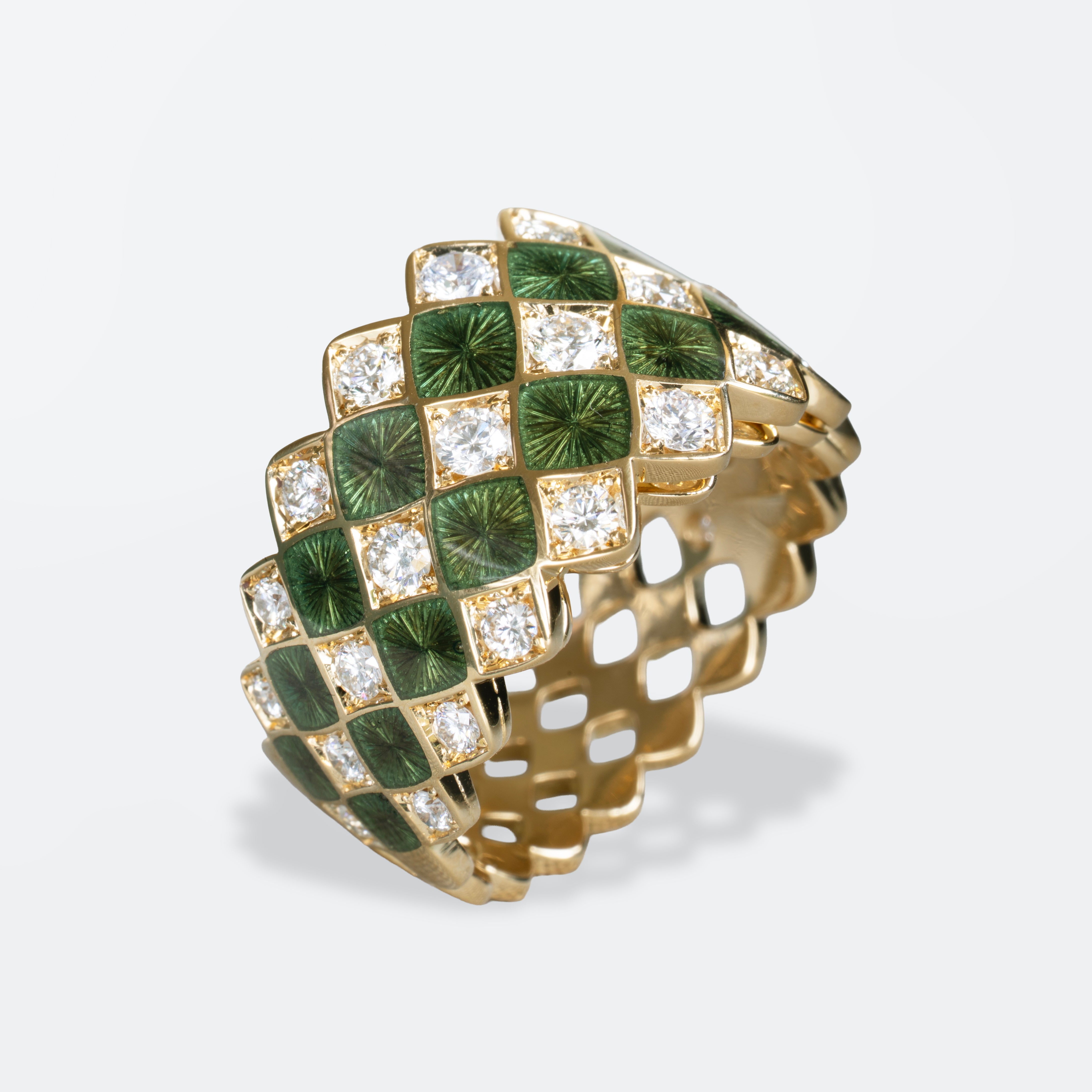Mosaïc Ring Forest green