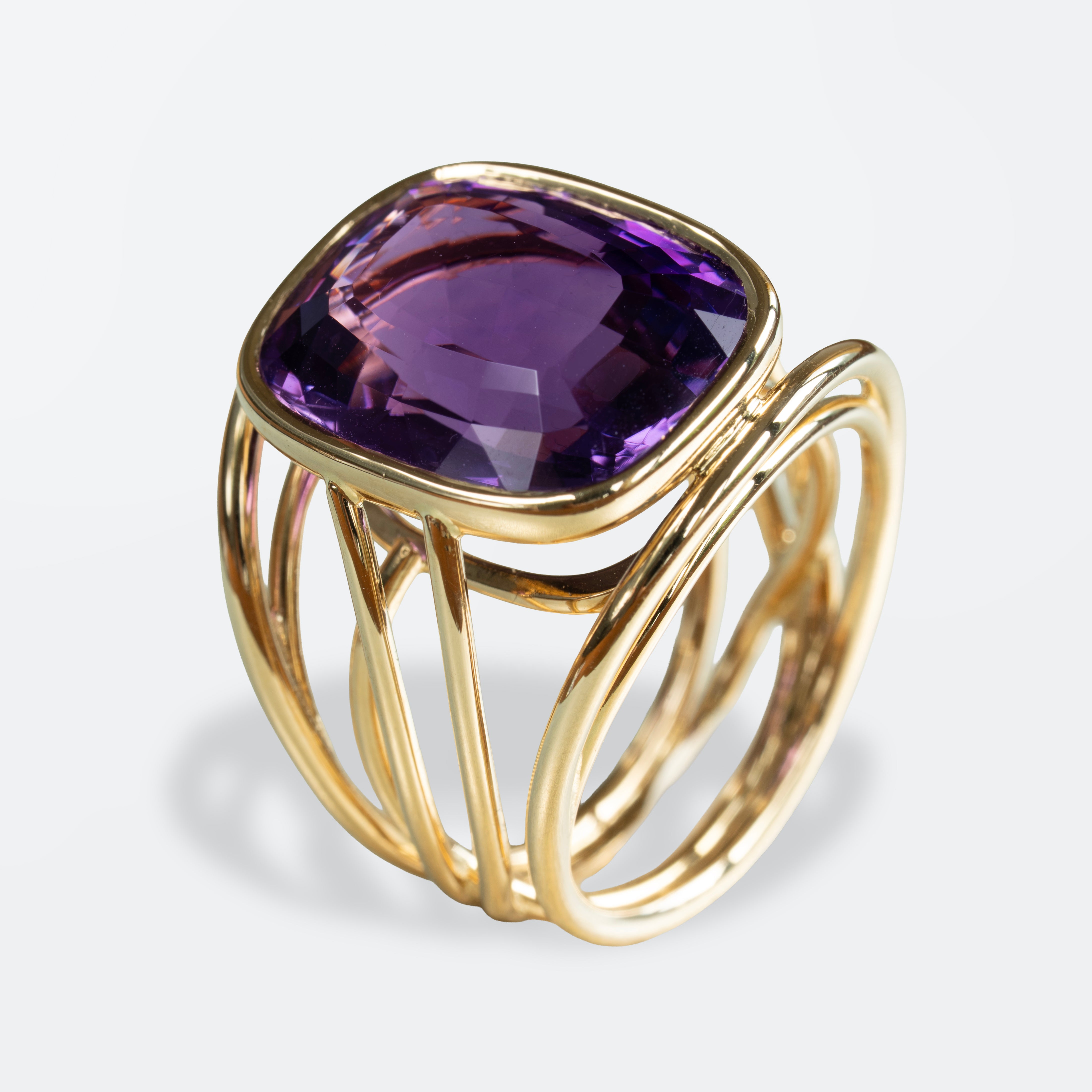 Volute Ring Amethyst