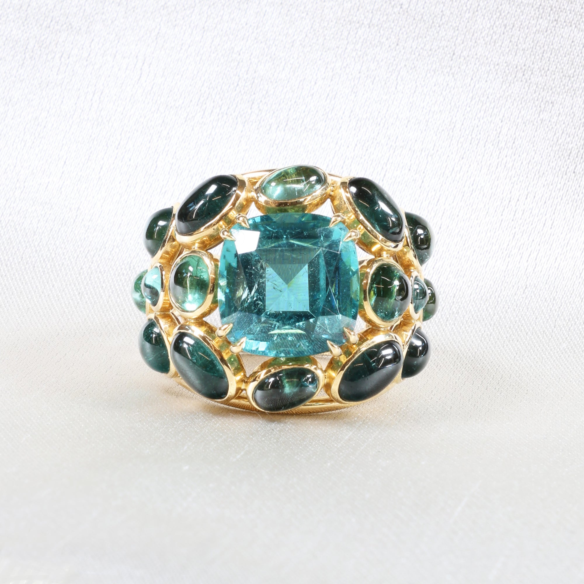 Jubilus Afghan Tourmaline Cushion