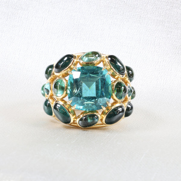 Jubilus Afghan Tourmaline Cushion