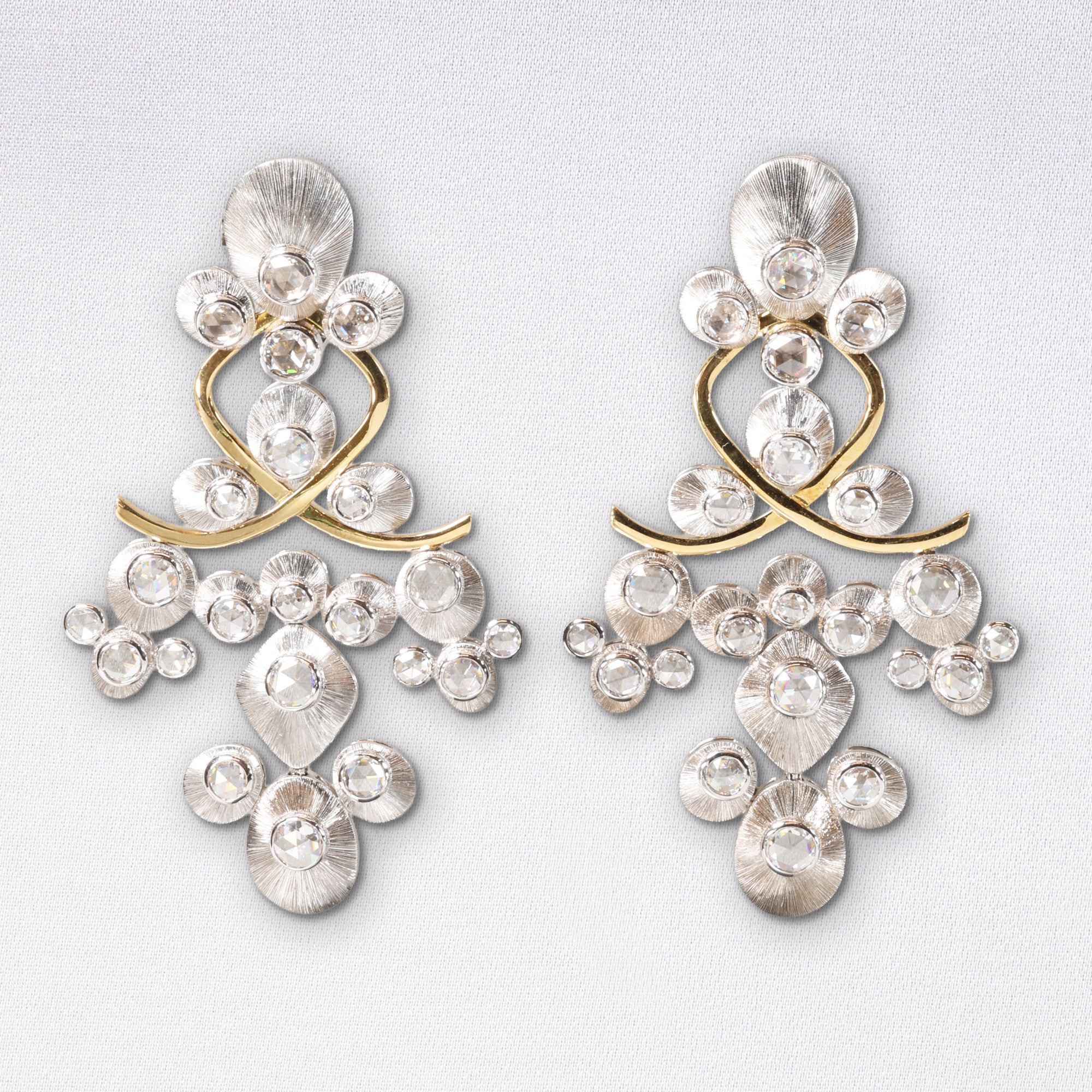 Chandelier Bubble Earrings, Diamonds