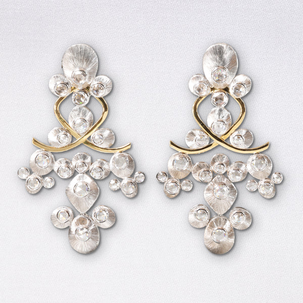 Chandelier Bubble Earrings, Diamonds