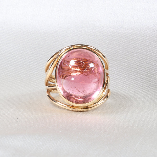 Pink Tourmaline Cabochon