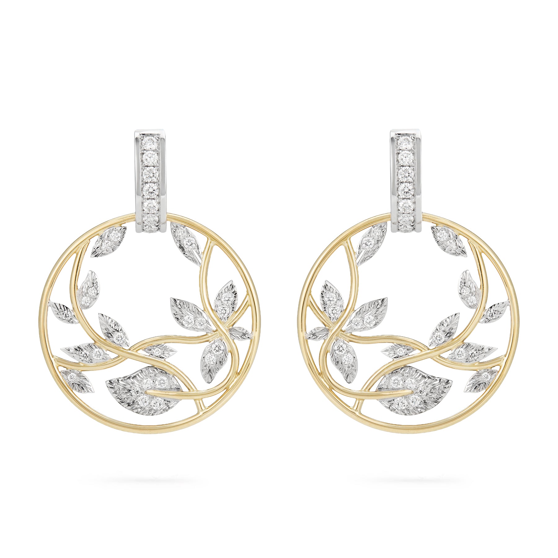 Coralie van Caloen Luxury Fine Jewellery Brussels - Botanical Earrings, Diamonds