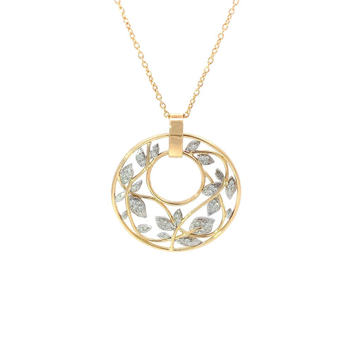 Coralie van Caloen Luxury Fine Jewellery Brussels - Botanical Pendant, Diamonds