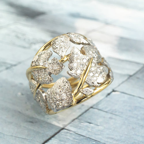 Beryl Luxury Fine Jewellery Brussels - Botanical Ring, Diamonds