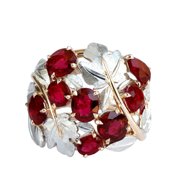 Coralie van Caloen Luxury Fine Jewellery Brussels - Botanical Ring, Spinels