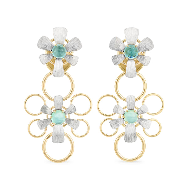 Coralie van Caloen Luxury Fine Jewellery Brussels - Chandelier Earrings, Tourmalines