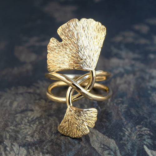 Beryl Luxury Fine Jewellery Brussels - Double Gingko Ring