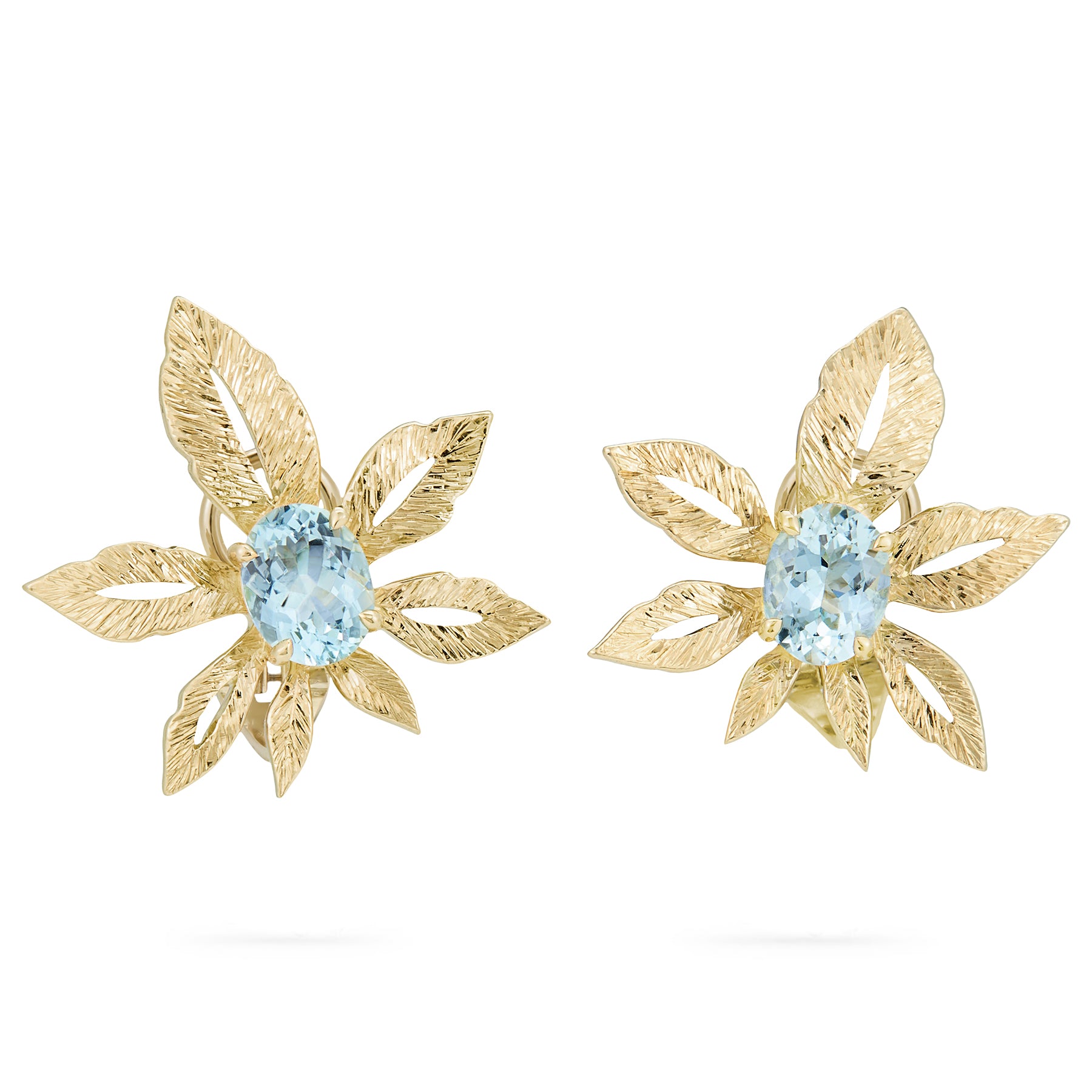 Coralie van Caloen Luxury Fine Jewellery Brussels - Laurea Earrings, Aquamarines