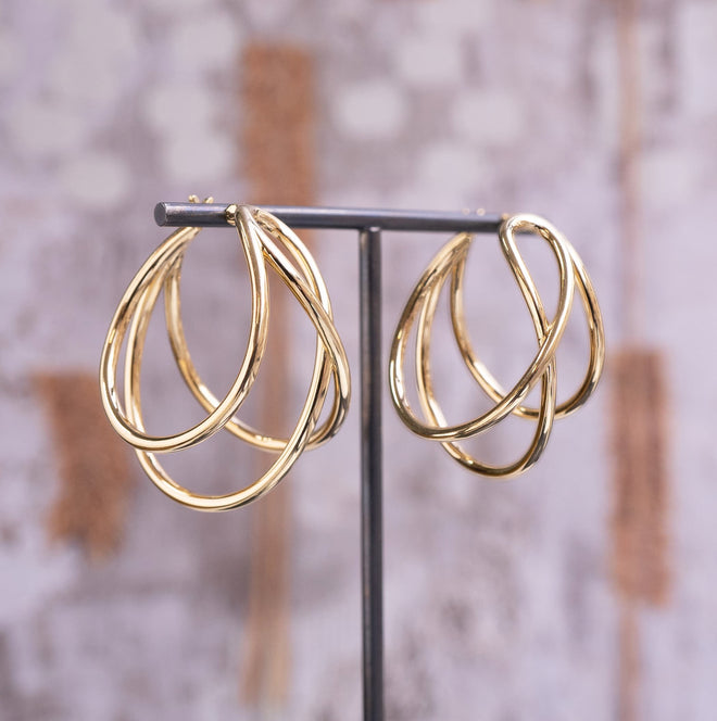 Coralie van Caloen Luxury Fine Jewellery Brussels - Triple Hoops Earrings