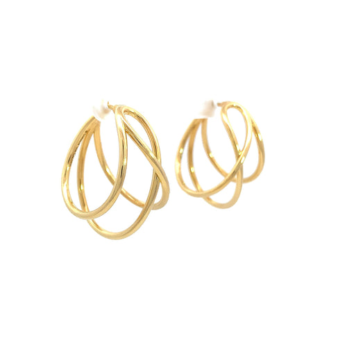 Coralie van Caloen Luxury Fine Jewellery Brussels - Triple Hoops Earrings