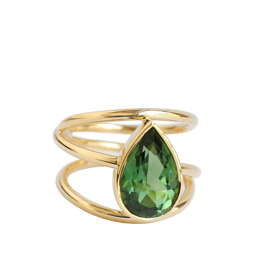 Coralie van Caloen Luxury Fine Jewellery Brussels - Cordes Ring, Tourmaline