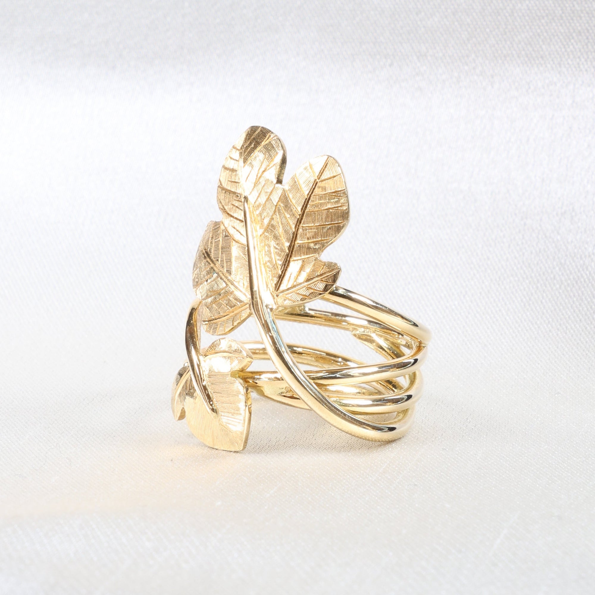 Double Fig Leaves Ring