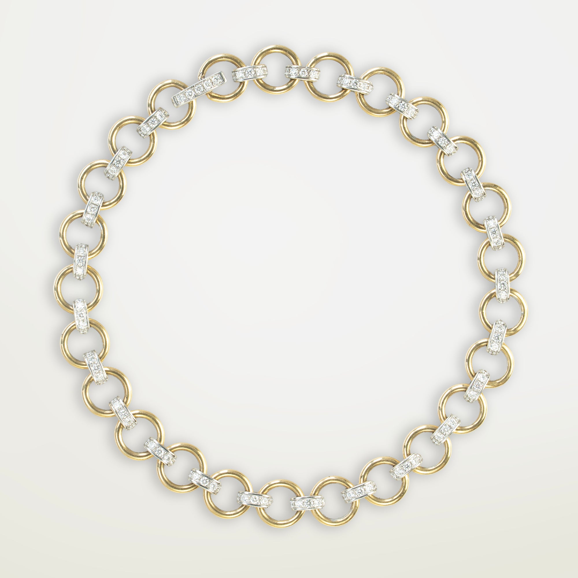 Link Chain Bracelet, Diamonds