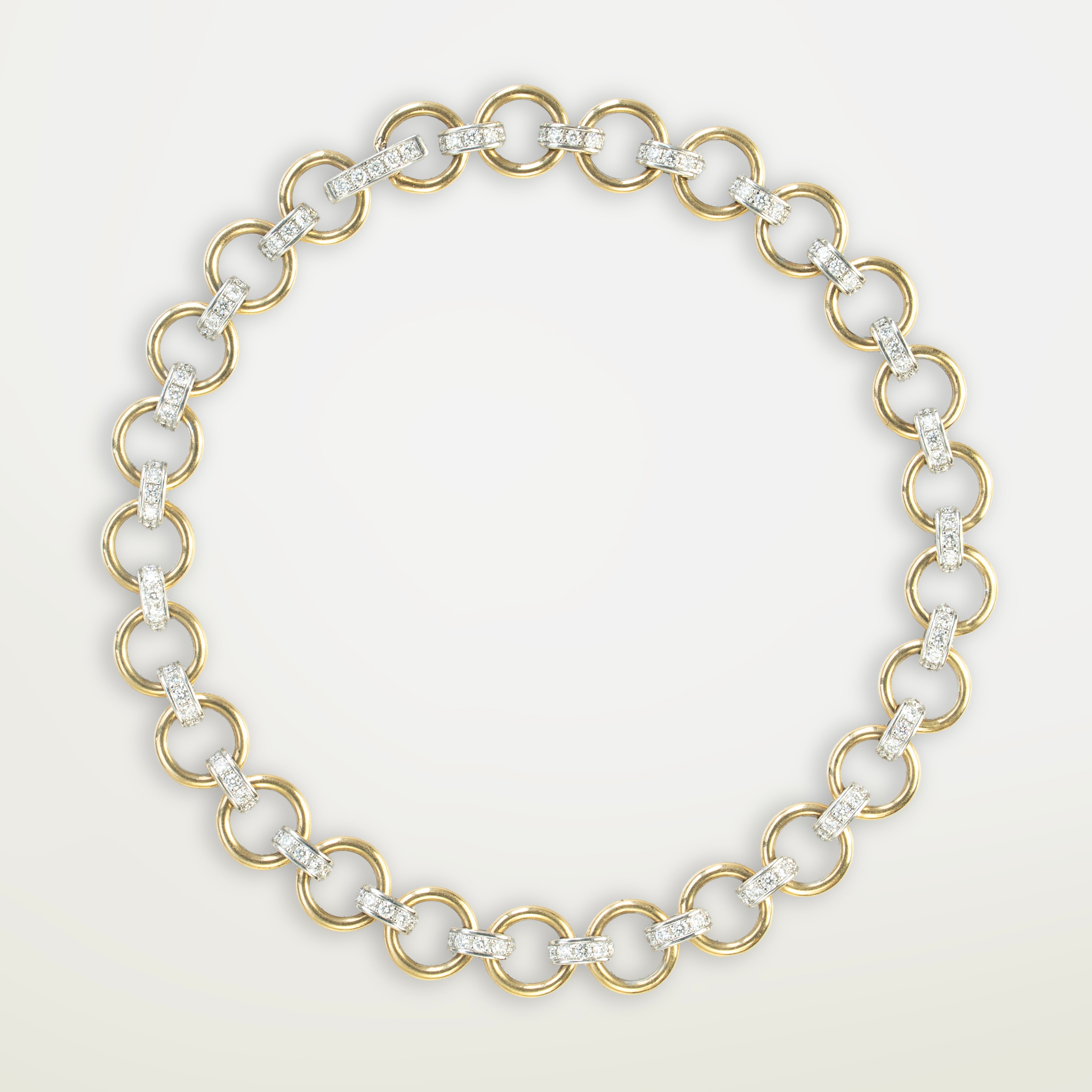 Link Chain Bracelet, Diamonds