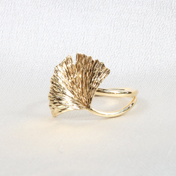 Gingko Ring Single Leaf