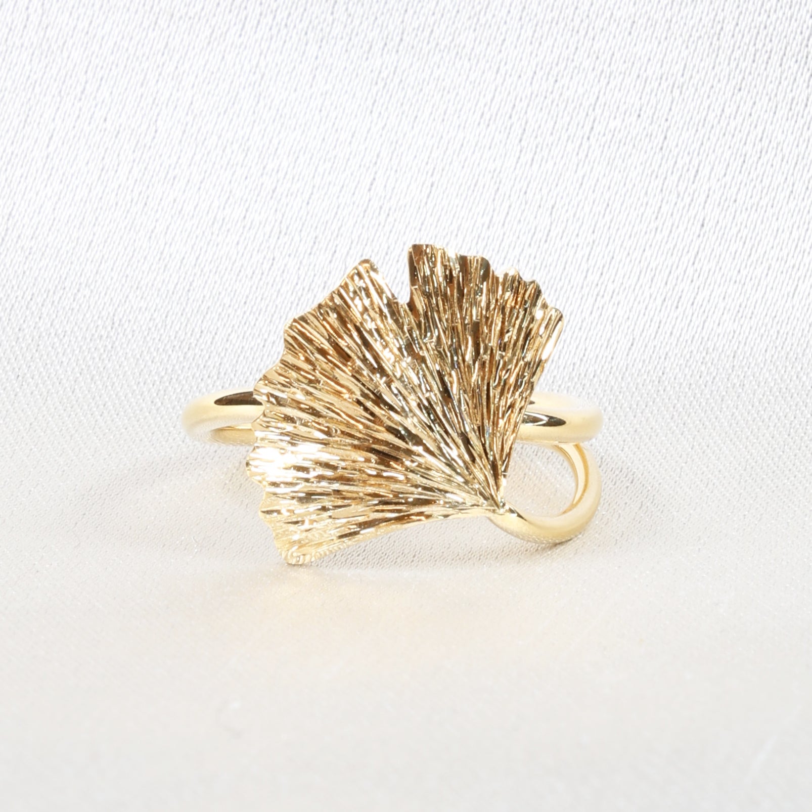 Gingko Ring Single Leaf