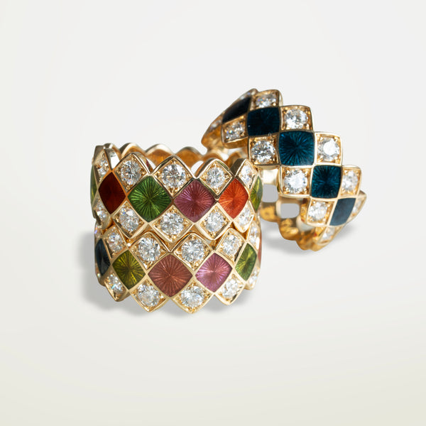 Mosaïc ring multicolor