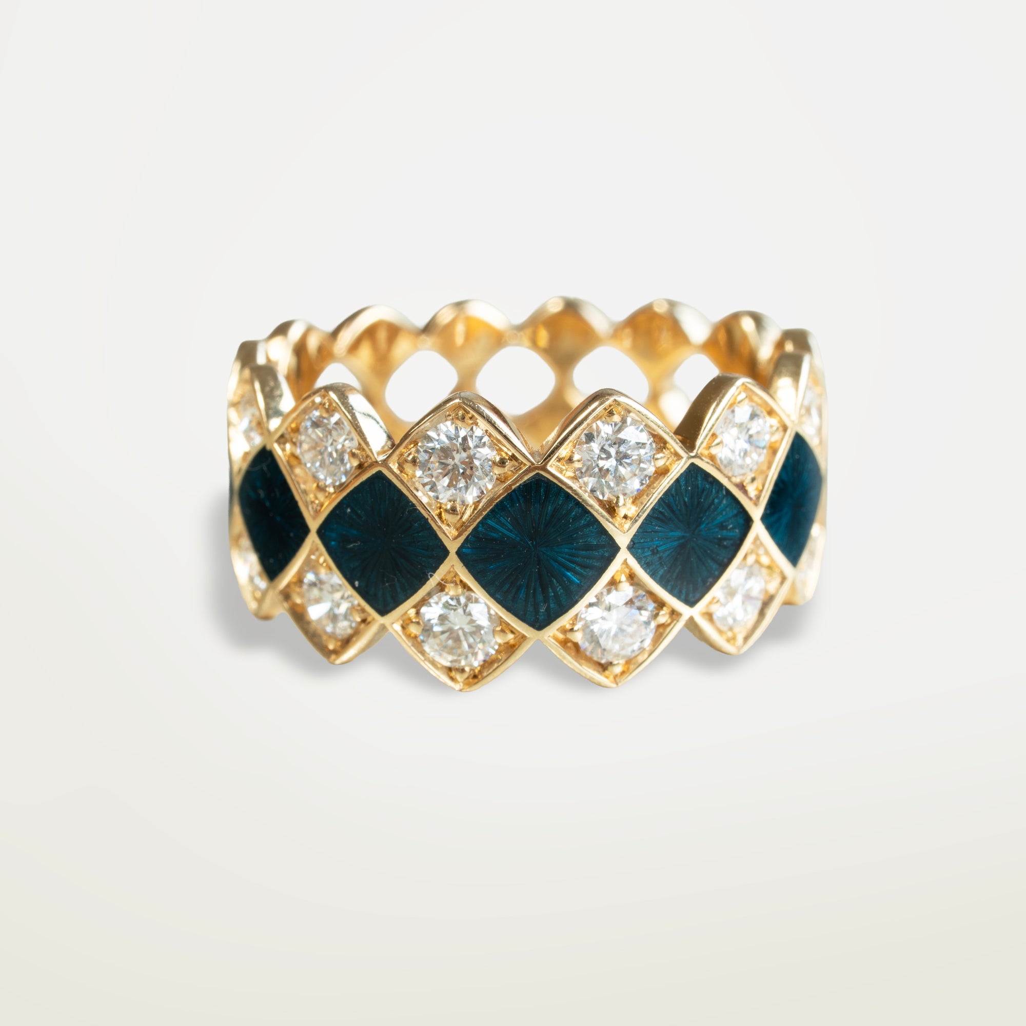 Mosaïc Ring Blue Green